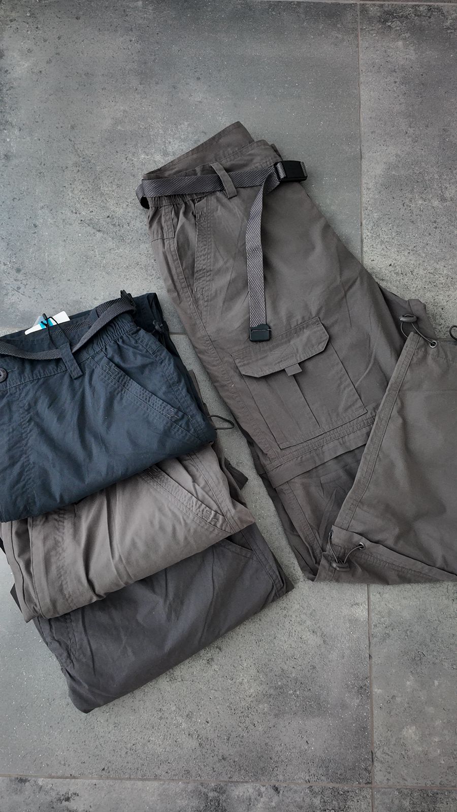 Pantalón cargo desmontable secado rápido