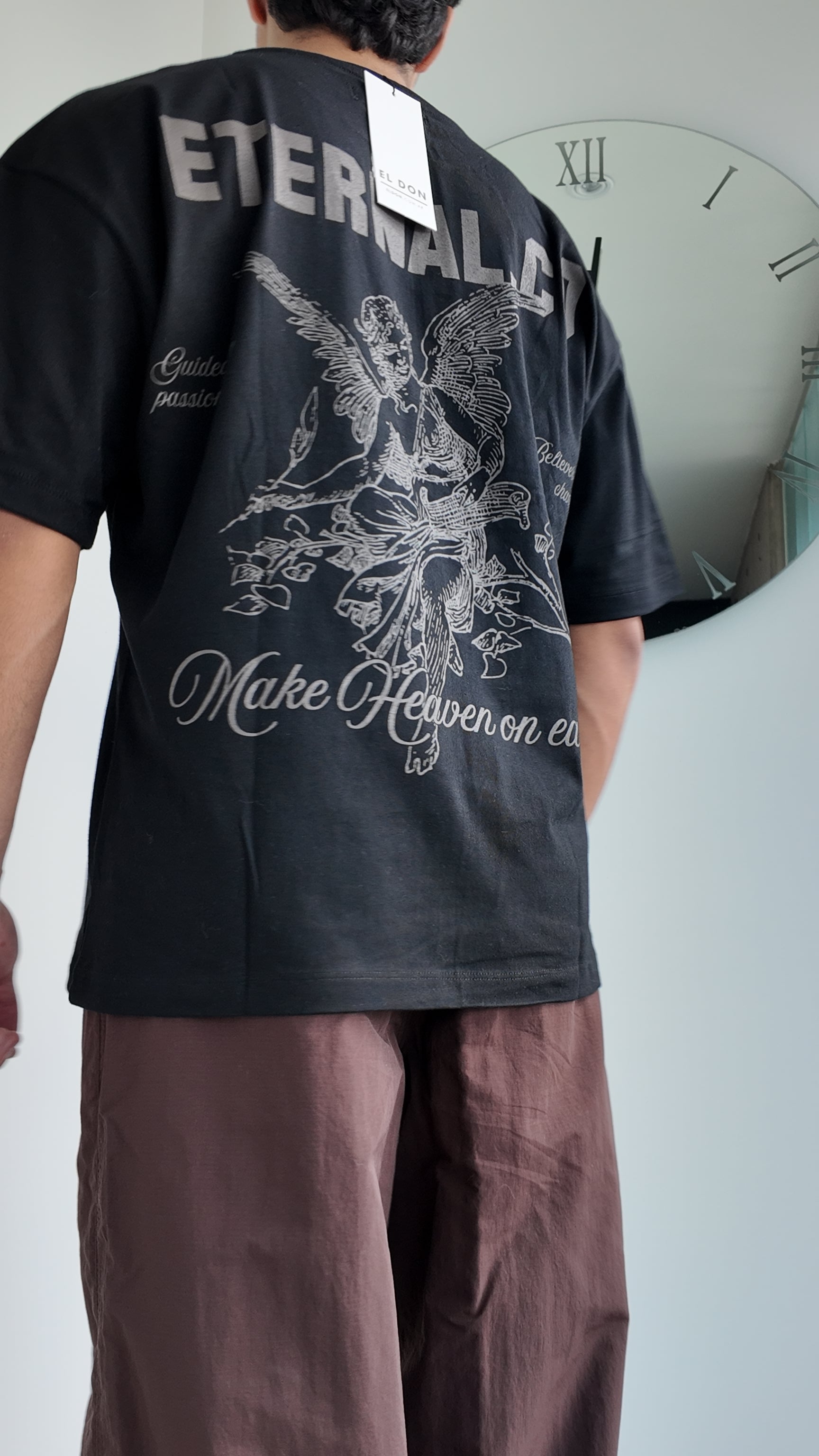 Remera oversized con estampa