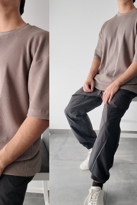 Remera estilo Waffle oversized