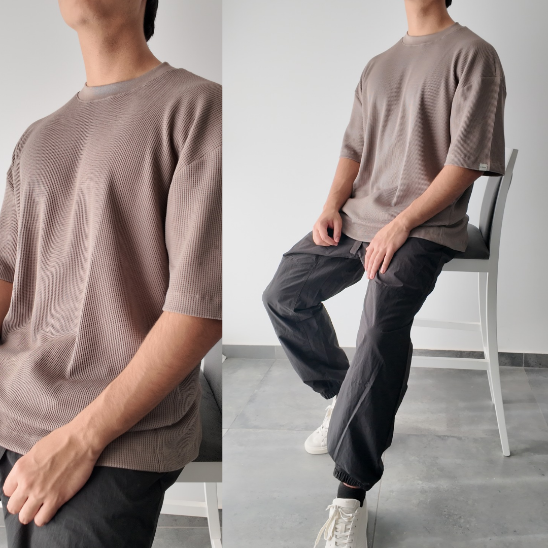 Remera estilo Waffle oversized